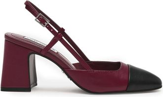 Steve Madden Womens Leather Zeina Bcq Heels - Red - Size UK 3