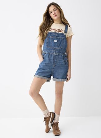 Levi's Womens Medium blue denim overalls