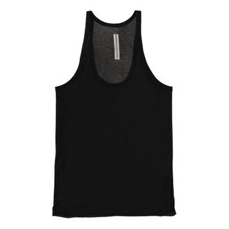 Rick Owens Sleeveless Tops, male, Black, Size: L Ponyskin Tank Top