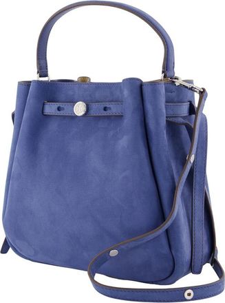 Tory Burch Womens Romy Bucket Bag Blue Cowhide