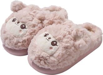Generic womens slippers, slipper boots women, Fashionable Indoor Thick Plush Lady Slippers For Fall/Winter Warmth And Comfort Cute