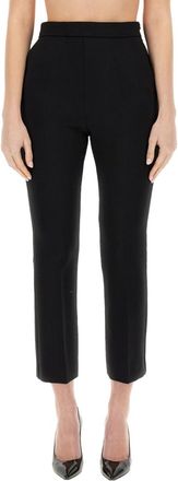 Max Mara Black Regular Flat Front Pants
