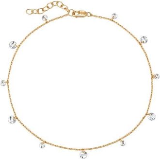 Made by Mary Dew Drop Floating Anklet in Gold Vermeil at Nordstrom, Size 8