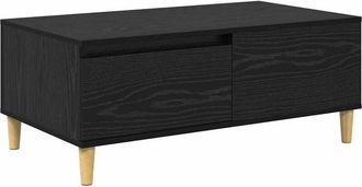 vidaXL Coffee Table Black Oak 90 x 50 x 35 cm Engineered Wood vidaXL