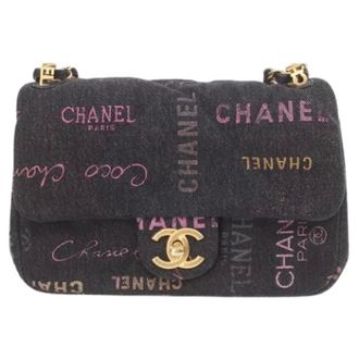 Chanel Pre-owned Shoulder bag - Dames - Pre-owned - Zwart - Maat: ONE Size Denim