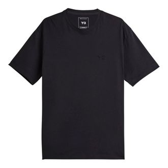 Yohji Yamamoto T-Shirts, male, Black, Size: XS Regular Short Sleeve Tee