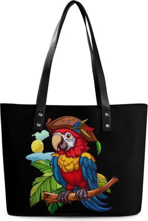 Generic Parrots Bird Tote Bags for Women Cute Shoulder Purses Handbags