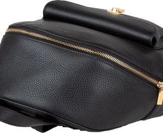 Coccinelle Grained Leather Backpack - Black