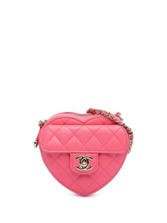 Chanel 2021 Mini Lambskin CC in Love Heart crossbody bag - women - Lambskin - One Size - Pink
