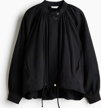 H&M Modaljacke mit Ballon&auml;rmeln - Schwarz