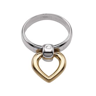 Herm&egrave;s Gold Silver Yellow Gold (18K) Silver 925 Band Ring (Pre-Owned)