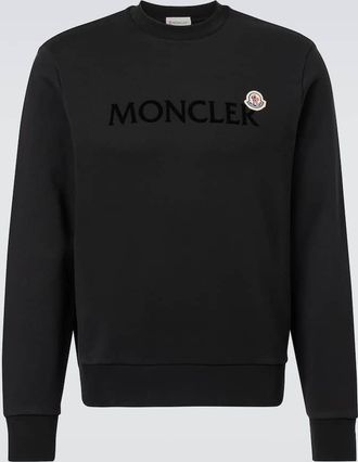 Moncler Felpa in jersey di cotone con logo