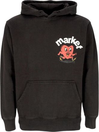 Market V-day Fragile Hoodie - Heren - Hoodies - Zwart - M - Katoen - Hoodies & sweatvesten