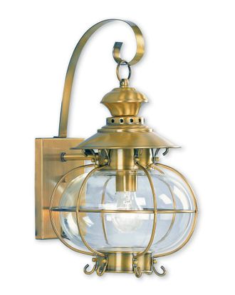 Livex Lighting Livex Harbor 1-Light Fb Outdoor Wall Lantern
