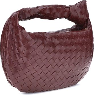 Bottega Veneta Teen Jodie Lambskin Leather Shoulder Bag - Barolo