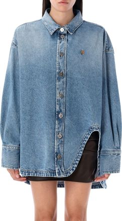 The Attico Diana Denim Shirt Jacket