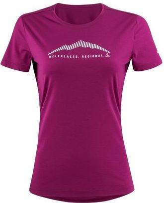 LOEFFLER Printshirt Weltklasse Merino-Light Merinoshirt f&uuml;r Damen | bordeaux