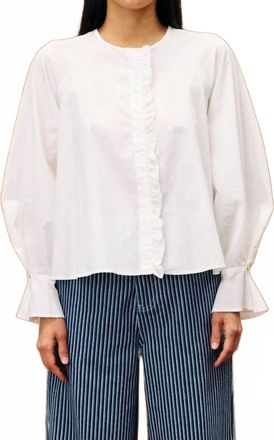 FRNCH Aragon Long Sleeve Shirt In Creme