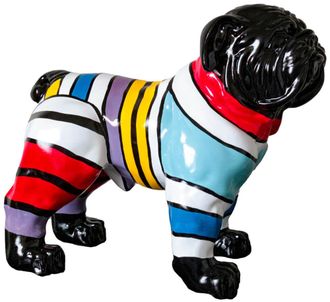 Schubiger M&ouml;bel Skulptur Bulldogge mit Pulli B:35 cm