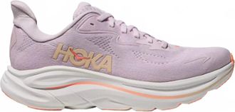 Hoka One One Womens Clifton 10 Shoes In Lilac Cream / Tangerine Glow