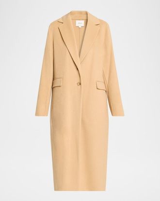 Vince Cashmere-Wool Single-Breasted Coat