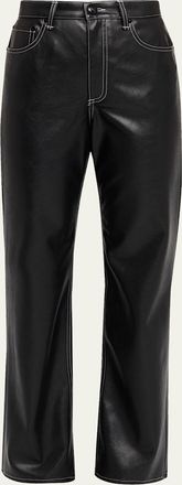 Rag & Bone Shea Straight Faux-Leather Pants