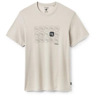 RAB Crimp Repeat Tee Funktionsshirt f&uuml;r Herren | beige