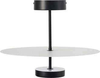 Beliani Lampadario con LED integrato dalla forma circolare in metallo nero Afram