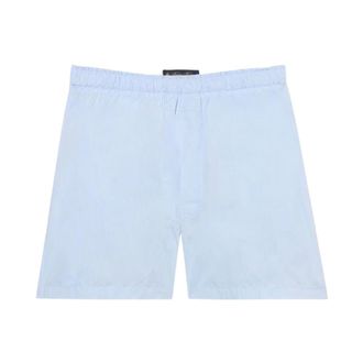 Brooks Brothers Pantaloncini Boxer in Cotone Liscio - - Underwear - Uomo - Blu - 2XL