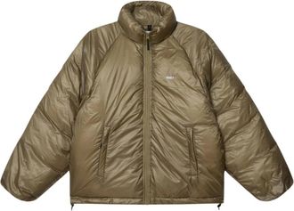 Obey Transparante gewatteerde jas - zeemeermin - Heren - Winterjassen - Beige - S - Nylon - Jassen