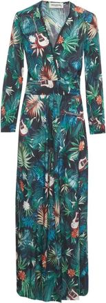 Zadig&Voltaire Abito lungo Roumi a fiori - Verde