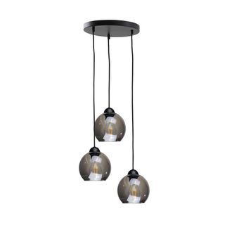 Netlighting Yuno Cluster Pendant Ceiling Light Black 30cm 3x E27