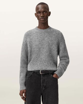 AllSaints Coby Oversized Wool Blend Sweater