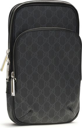 Gucci Mens Shoulder Bag Gg Supreme Black Thermoplastic Polyurethane