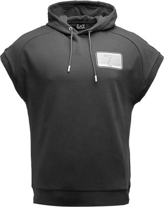 Emporio Armani Sleeveless Hoodie - Heren - Hoodies - Grijs - S - Katoen - Hoodies & sweatvesten