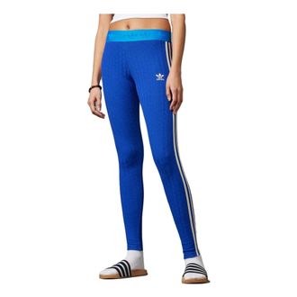 adidas (WMNS) adidas Adicolor 70s Knit Leggings Blue IK7849