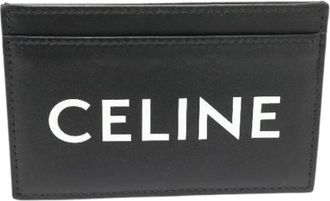 Celine Tweedehands leren portemonnees - Heren - Vintage Accessoires - Zwart - ONE Size - Leer - Vintage