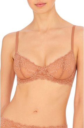 Natori Heavenly Lace Convertible Balconette Bra in Glow at Nordstrom, Size 30Ddd
