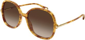 Chlo&eacute; CH0383S 002 Womens Sunglasses Tortoiseshell Size 57