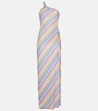 Missoni Zigzag one-shoulder beach dress