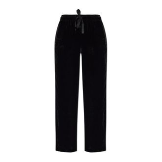 Zadig&Voltaire Straight Trousers, female, Black, Size: XS Velour trousers Poma