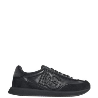 Dolce & Gabbana Sneakers, male, Black, Size: 9 1/2 US Flat Shoes