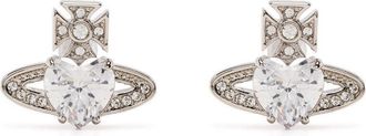 Vivienne Westwood Ariella Orb stud earrings - women - Brass - One Size - Silver