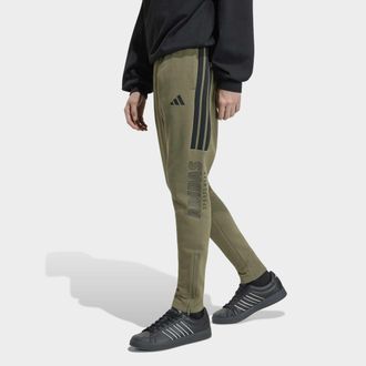 adidas Sporthose ADIDAS SPORTSWEAR M TIRO FL PT, Damen, Gr. XXL, N-Gr, olive strata, schwarz, Obermaterial: 70% Baumwolle, 30% Polyester, Hosen Sporthose