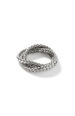 John Hardy Classic Chain Layered Ring in Silver at Nordstrom Rack, Size 7