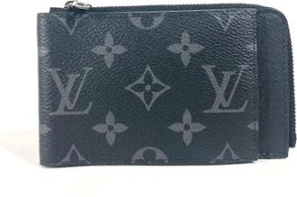 Louis Vuitton Vintage, unisex, Zwart, ONE Size, Pre-owned Canvas Portemonnee