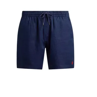 Polo Ralph Lauren Short Shorts, male, Blue, Size: M Linen Shorts