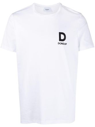 Dondup logo-print cotton T-Shirt - men - Cotton - L - White