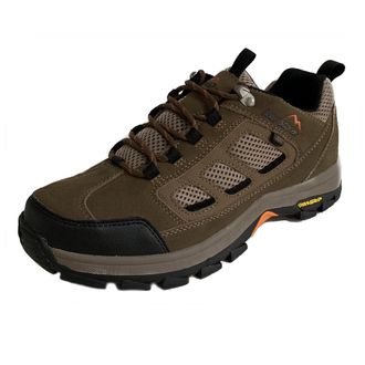 Peter Storm Mens Camborne Waterproof Walking & Hiking Low Shoes with StormGrip Outsole - Brown Nubuck - Size UK 11