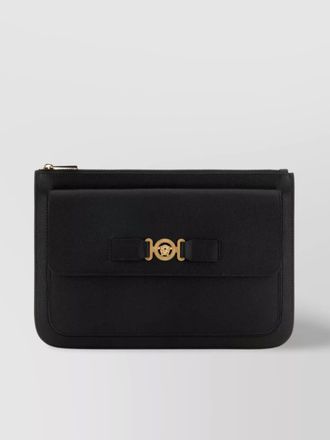Versace leather large clutch bag